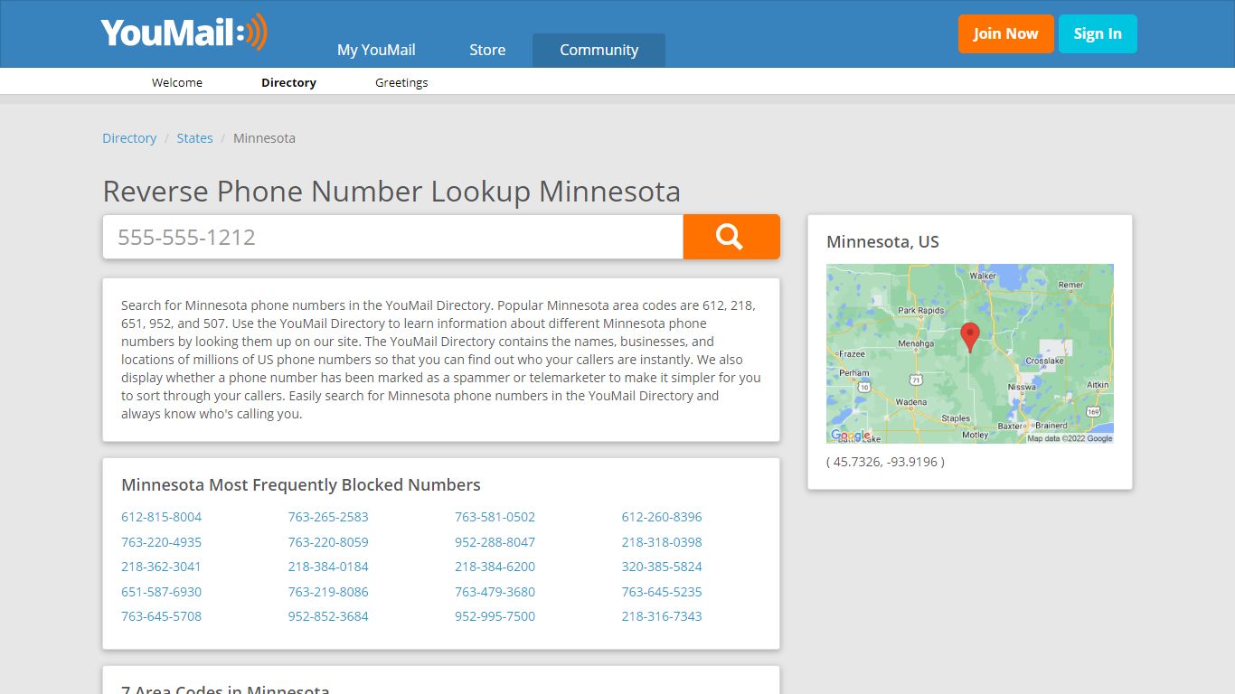 Minnesota Phone Numbers - Reverse Phone Number Lookup MN - YouMail